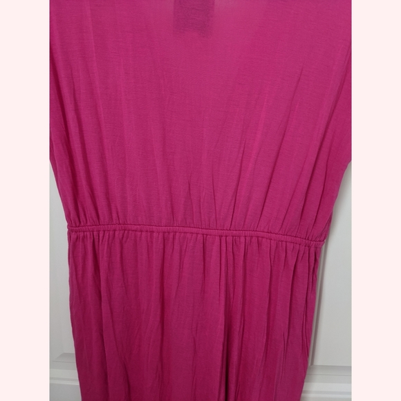 Pink Rose Pink Maxi Dress w/ Printed Floral Detail - Picture 4 of 6